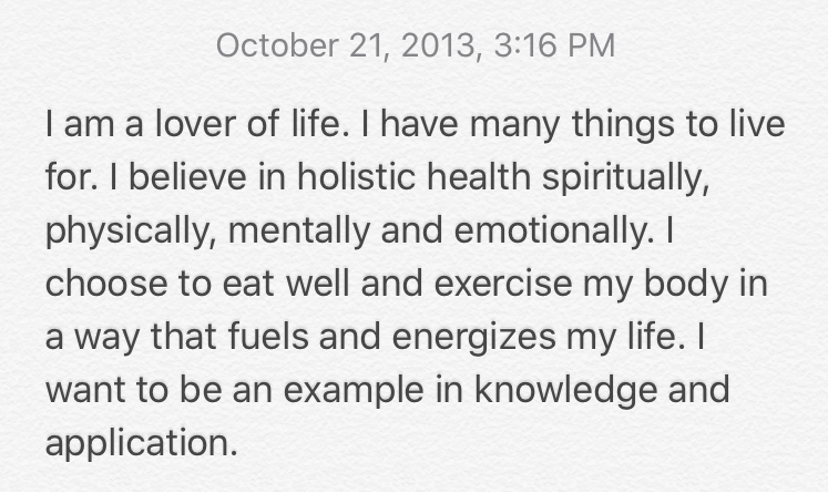 Fitness Mission Statement